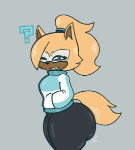1girls ? alternate_ass_size animal_ears anthro ass ass_focus bangs big_ass black_leggings black_legwear blue_eyes blue_jacket bottom_heavy breasts brown_fur bubble_ass bubble_butt canid canine canis clothed clothed_female clothing eyeshadow fangs female female_only ftrashpickle fur fuzzycapsule08 grey_background hair_over_one_eye hands_in_pockets huge_ass idw_publishing jacket large_ass leggings legwear looking_at_viewer motion_lines narrowed_eyes one_eye_closed ponytail sega sharp_teeth shiny_clothes shiny_fur shiny_legwear side_view solo sonic_(series) sonic_the_hedgehog_(comics) sonic_the_hedgehog_(idw) sonic_the_hedgehog_(series) squint tail tail_tuft thick_ass thick_thighs thighs tied_hair tight_clothing tuft whisper_the_wolf whisper_the_wolf_(riders_outfit) white_fur white_jacket wolf wolf_ears wolf_girl wolf_tail yellow_fur