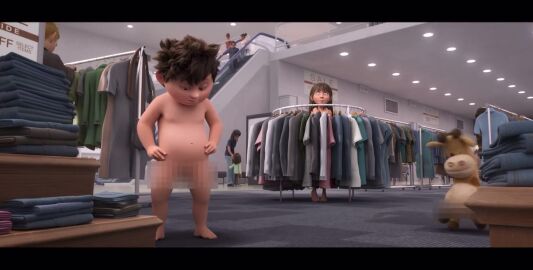 1boy1girl 1girls 2025 asian asian_female brother_and_sister censor_bar censored_penis comedy embarrassed embarrassed_nude_female in_your_dreams netflix public_nudity sound tagme video