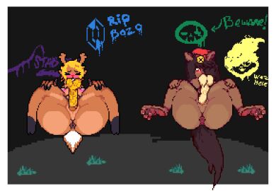 2boys 2girls animated anthro big_ass clover_(undertale_yellow) deltarune dmoons female fur kanako_(undertale_yellow) kris_(deltarune) male mating_press noelle_holiday nude nude_anthro nude_female pixel_animation pixel_art pussy sex tagme undertale undertale_(series) undertale_yellow vaginal_penetration vaginal_sex