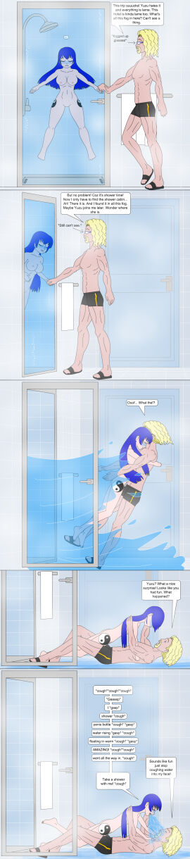 breasts comic female shower underwater uwfan-tomson