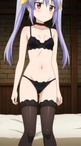 ai_generated ai_slop animated lingerie non_non_biyori panties tagme video