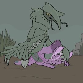 2_penises anthro anthro_on_feral anthro_only bethesda_softworks box_of_floof digital_media_(artwork) diphallia diphallism duo erection fallout felid feline female female_penetrated feral_on_anthro fog_crawler fur genitals internal lagomorph leporid male male/female male_penetrating mammal multi_genitalia multi_penis no_source nude penetration penile penis rabbit sex simple_background tail