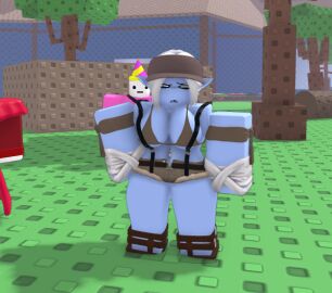 1girls 3d bikini breasts dopey_fighters_3 female female_only game_screenshot roblox roblox_game robloxian screencap short_shorts tagme thighs unknown_artist yetti_(df3)