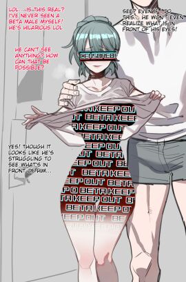 1boy 1girls 2025 2boys 2d beta_safe breasts censored censored_for_betas censored_genitalia censored_nipples censored_pussy cuckold female groping_breasts male middle_finger ntr nude nude_female original original_character original_characters pathetic_male pussy ratatatat74 tagme text text_bubble