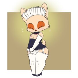 1:1 1boy 2024 anthro armwear balls balls_outline black_clothing black_dress black_footwear black_high_heels blush bodily_fluids border brown_background brown_body brown_fur brown_nose bulge chest_tuft closed_eyes closed_smile clothed clothing clothing_pull crossdressing detailed_bulge dress dress_pull elbow_gloves exposed_chest eye_markings eyes_always_closed facial_tuft femboy flying_sweatdrops footwear fur garter_straps genital_outline gloves handwear hi_res high_heels humanoid league_of_legends legwear maid maid_headdress maid_uniform male male_only markings mouth_closed multicolored_body multicolored_fur nipples no_humans non-human non-human_only pink_nipples prick_ears riot_games scut_tail short_tail simple_background smile solo standing sweat sweatdrop tail tan_body tan_fur teemo teemo_(lol) tencent thick_thighs thigh_highs tuft two-tone_body two-tone_fur underwear uniform vono white_armwear white_border white_clothing white_elbow_gloves white_garter_straps white_gloves white_handwear white_headdress white_legwear white_thigh_highs white_underwear yordle