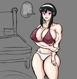 1girls bedroom female first_person_view first_time inviting_to_sex oogadeepend_(artist) spy_x_family tagme underwear wife yor_briar yor_forger