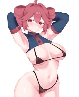 1girls 2d 2d_(artwork) ahoge antenna_hair arm_gloves armpit armpit_crease armpit_peek armpits arms_behind_head arms_up armwear bare_armpits bare_belly bare_chest bare_hips bare_legs bare_midriff bare_navel bare_shoulders bare_skin bare_thighs belly belly_button big_breasts bikini bikini_bottom bikini_only bikini_top black_bikini black_bikini_bottom black_bikini_top black_string_bikini black_swimsuit black_swimwear breasts busty busty_female cleft_of_venus collarbone curvaceous curvaceous_body curvaceous_female curvaceous_figure curvaceous_hips curvaceous_thighs curvy curvy_body curvy_female curvy_figure curvy_hips curvy_thighs drill_hair elbow_gloves elbows exposed_armpits exposed_belly exposed_chest exposed_hips exposed_legs exposed_midriff exposed_navel exposed_shoulders exposed_skin exposed_thighs female female_focus female_only gloves groin hair_between_eyes hairless_armpits half-closed_eyes halterneck hand_behind_head hands_behind_head head_tilt high_resolution highres hourglass_figure huge_breasts kasane_teto large_breasts lean_figure looking_at_viewer micro_bikini midriff narrow_waist navel plump_breasts posing posing_for_the_viewer red-eyed_female red-haired_female red_eyes red_hair seductive seductive_armpits seductive_body seductive_cleavage seductive_female seductive_hips seductive_pose seductive_posing seductive_thighs seductive_woman shaved_armpits shoulders side-tie_bikini simple_background skindentation slender_body slender_waist slim_waist smiling solo solo_female standing string_bikini swimsuit swimwear thick_thighs thighs thong thong_bikini tilted_head twin_drills twintails twintails_(hairstyle) upper_body ur_(ur_o_) utau white_background wide_hips
