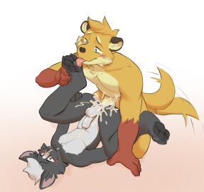 anal anal_sex anthro anthro_on_anthro anthro_penetrated anthro_penetrating anthro_penetrating_anthro ass blush bodily_fluids canid canine cum cum_in_ass cum_inside cum_on_self cumshot duo ejaculation erection feet foot_fetish foot_lick foot_play foreskin fur genital_fluids genitals green_eyes grey_body grey_fur hi_res humanoid_genitalia humanoid_penis licking lying male male/male male_penetrated male_penetrating male_penetrating_male mammal mustelid nude on_back otter pawpads penetration penile penile_penetration penis penis_in_ass saliva saucimango sex tail tail_motion tailwag tongue tongue_out uncircumcised yellow_body yellow_fur