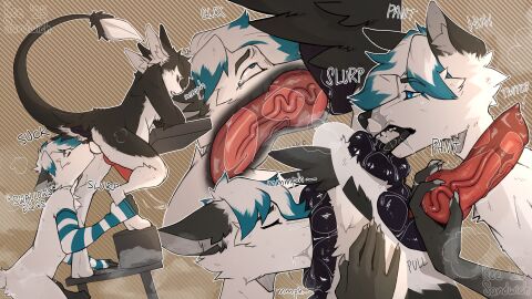 2025 3_toes 4_ears 5_fingers absurd_res anal anal_fluids anal_sex animal_genitalia animal_penis anthro anus armwear armwear_only ass avali avian avocado_mildvey belly bent_legs bent_over big_anus big_belly big_penis big_tail big_vulva bird black_anus black_body black_feathers black_fur black_nose black_penis black_sclera black_toe_claws black_tongue black_vulva blue_eyes blue_hair blue_markings bodily_fluids body_worship breath butt_focus butt_worship canid canine canine_genitalia canine_penis chair chest_tuft claws closed_eyes clothing cloud_emanata colored countershading cutaway dated deep_rimming deep_throat digital_drawing_(artwork) digital_media_(artwork) digitigrade dominant dominant_anthro dominant_intersex dominant_maleherm dripping duo egg egg_in_mouth egg_insertion emanata english_text erection eye_roll eyebrows fangs feathered_wings feathers feet fellatio fingerless_gloves fingers fluffy fucked_silly fur furniture fyr_(fenrir784) genital_fluids genital_focus genital_worship genitals gloves hair handwear hi_res holding_another's_knot holding_another's_penis holding_knot holding_penis huge_anus huge_cock hyper hyper_anus hyper_genitalia internal intersex intersex/male intersex_penetrated intravaginal_penis keesandwich kneeling knot knot_grab knot_root knot_root_grab knotted_penis knotting leaking_precum leg_grab licking long_tail looking_pleasured low-angle_view male male_penetrating maleherm maleherm/male maleherm_penetrated mammal markings messy mostly_nude motion_lines multi_ear multiple_scenes neck_bulge nude object_ingestion open_mouth oral oral_knotting oral_penetration outline oviposition panel_overlap panting pattern_armwear pattern_background pattern_clothing penetration penile penile_penetration penis penis_focus penis_worship precum precum_drip precum_string pregnant pregnant_anthro pregnant_intersex pregnant_maleherm purple_eyes raised_tail rimming saliva saliva_drip saliva_on_anus saliva_on_face saliva_on_penis saliva_on_tongue saliva_string sequence service servicing_from_below sex shaded side_view signature simple_background sketch_page slurping snout_fuck standing steaming step_pose stretched_anus striped_armwear striped_clothing stripes submissive submissive_male sucking swallowing swallowing_eggs table tail tears teeth text throbbing throbbing_penis toes tongue tongue_out tongue_penetration translucent tuft tufted_fur underfluffies vaginal_fluids vaginal_penetration vein veiny_penis vulva white_body white_feathers white_fur winged_arms wings worship