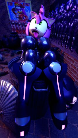 1girls 3d ahe_gao amy_rose big_breasts breasts dumb_face female glossy green_eyes hedgehog hedgehog_humanoid inside_trash_can large_breasts latex latex_suit long_legs meat_corps palisal pink_hair poster sonic_(series) sonic_the_hedgehog_(series) stuck_in_object tongue tongue_out trash trash_can wave_the_swallow