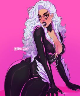 1girls 2020s 2024 alluring big_breasts black_cat_(marvel) black_lipstick blue_eyes bodysuit breasts choker collar color colored curvy curvy_body curvy_female curvy_figure digital_drawing_(artwork) digital_media_(artwork) ear_piercing earrings enticing eyelashes eyeshadow felicia_hardy female female_only gloves hi_res high_resolution highres hips hourglass_figure kattnippxo light-skinned_female light_skin long_gloves long_hair looking_at_viewer marvel marvel_comics mask masked masked_female mature mature_female nails open_bodysuit open_clothes open_mouth purple_background ring ring_on_tongue seducing seductive seductive_look seductive_pose shiny shiny_bodysuit shiny_skin showing_breasts skin_tight spider-man_(series) superheroine teasing teasing_viewer temptation tempting tempting_viewer thick thick_lips thick_thighs thick_tongue tight_bodysuit tight_clothes tight_clothing tongue tongue_out voluptuous voluptuous_female white_fur white_hair wide_hips zipper zipper_down zipper_pull_tab