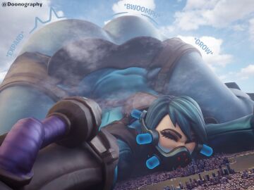 1girls 3d ass big_ass big_butt blender body_growth body_growth_(enlargement) cities city commission doonography female female_focus female_only fortnite fortnite:_battle_royale front_view giant_female giantess growing growth huge_ass huge_butt hyper_giantess land landscape light-skinned_female light_skin macro macro_female slurpentine solo solo_female solo_focus text watermark ych