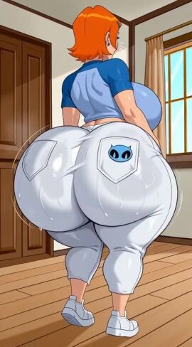 1girls ai ai_animation ai_generated ass ben_10 big_ass big_butt gwen_tennyson gwen_tennyson_(classic) jm_bull_64 tagme video