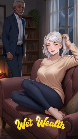 1girls 2girls 3d 3d_animation ai_generated animated balls beach big_ass club duo female g16:9_aspect_ratio game_cg games glasses gym halloween latex leggings light-skinned_female light-skinned_male male male_moaning milf moan moaning mobile_game nutaku pussy sexy short_video shorter_than_30_seconds sitting sofia sound stockings stripes swimsuit tagme teenager testicles vanessa video video_game video_games wet_wealth