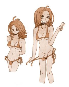 bikini breasts grin penis roisinstudios string_bikini transgender