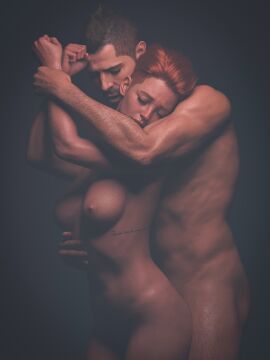 1girls 3d activision brown_hair call_of_duty call_of_duty_modern_warfare_2_(2022) dominant_male embrace_from_the_behind female female/male female_penetrated femsub ginger infinity_ward john_mactavish loving mahtsazizi making_love male male/female male_penetrating male_penetrating_female maledom oc original_character passionate_sex sensual soap_(modern_warfare_2) submissive_female