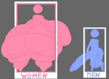 1boy 1girls 2024 2d 2d_(artwork) ass back_view backsack balls ballsack bathroom_gender_symbol big_ass big_balls big_breasts big_penis big_testicles blue_body breasts cellulite cumlord cumlord_(artist) duo duo_focus english_text faceless_character faceless_female faceless_male fat_ass female femboy gigantic_ass gigantic_breasts gigantic_penis grey_background huge_ass huge_breasts huge_cock hung_femboy hung_trap hyper hyper_ass hyper_breasts hyper_penis just_coffee large_ass large_breasts large_penis larger_female male nude nude_male penis pictogram pink_body public_domain rear_view size_difference small_but_hung smaller_male testicles text warning_sign_person