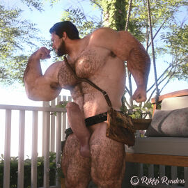 3d 3d_model accurate_art_style arthur_morgan balls bara big_balls big_penis daddy erection male male_nipples male_only masculine_male mature_male muscular muscular_male nipples nude penis red_dead_redemption_(series) red_dead_redemption_2 rikkisrenders rockstar_games yaoi