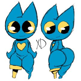 adorabat ass bat blue_bat fat_ass furry la_gata_(artist) mao_mao:_heroes_of_pure_heart xd