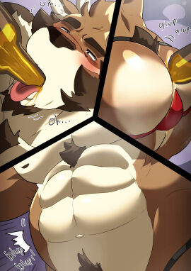 1boy abs absurd_res alcohol anthro antlers ass bara beer beverage big_ass big_butt big_muscles blush bottle bulge clothed clothing container deer drinking emanata enema english_text eyebrows fur goldlightyou hi_res horn huge_ass huge_butt huge_muscles huge_thighs jockstrap jockstrap_only male male_inflation male_only mammal multiple_scenes muscles muscular muscular_anthro muscular_male navel new_world_deer nipples onomatopoeia pecs reindeer solo sound_effects text thick_thighs tongue tongue_out topless topless_anthro topless_male tuft underwear underwear_only yaoi