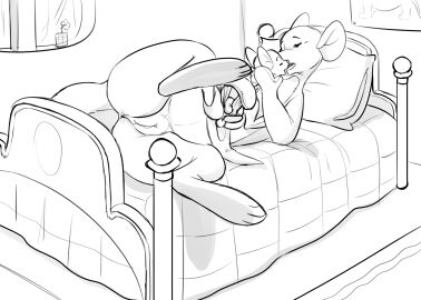 2024 anthro anus balls bed bedroom clothing clothing_pull disney duo erect_penis female female_focus furniture genitals greyscale hi_res incest_(lore) kanga kangaroo kissing macropod male male/female male_focus mammal marsupial monochrome mother_(lore) mother_and_child_(lore) mother_and_son_(lore) parent_(lore) parent_and_child_(lore) parent_and_son_(lore) penis pillow pussy roo_(winnie_the_pooh) shirt shirt_pull shirt_pulled_down son_(lore) topwear topwear_pull winnie_the_pooh_(franchise) wugi