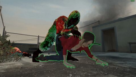 1girls 3d anal animated claire_redfield crossover doggy_style female gif hunter_(left_4_dead) left_4_dead_(series) left_4_dead_2 male penetration resident_evil sex