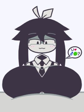 2boys :3 ? abbie_(fundamental_paper_education) adorable animated anon beat_banger big_breasts black_hair blushing boing bow breasts busty_male cute drei_(artist) fundamental_paper_education gay heart heart_symbol large_breasts looking_at_viewer male male/male male_only male_pov male_symbol male_with_breasts mars_symbol melon melons monochrome paizuri paizuri_under_clothes pov school_uniform simple_background smile tears thinking tie vertical_gif white_skinned_male