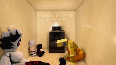 1boy 1boy2girls 2girls 2girls1boy against_wall animated areolae ass beret big_breasts black_body black_hair breasts celebration closed_eyes clothed clothed_female clothing detailed_background die_of_death_(roblox) female folly_(regretevator) golden_empire_(grave/digger) grave/digger harken_(die_of_death) hat helmet indoors knight_helmet laying_down linus06050 listening_to_music lying male mask masked_female multiple_poses music music_video naked naked_female nipple_piercing nipples red_eyes regretevator roblox room self_upload sitting soldat_(grave/digger) sound speaker squatting tagme text thank_you thighs video white_shirt yellow_background yellow_body