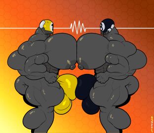 1-ball_(fortnite) 2boys 69yano69 8-ball_(fortnite) ass balls bara bodybuilder bulge cum cum_on_body cum_on_chest cum_on_pectorals cumming excessive_cum fortnite fortnite23074 gay grey_body huge_ass huge_balls huge_cock huge_nipples huge_pecs hyper hyper_bulge hyper_genitalia hyper_pecs male male_only mask masked masked_male massive_pecs massive_penis muscles muscular muscular_arms muscular_chest muscular_male muscular_thighs pec_squeeze pec_squish pecs penis thong yaoi