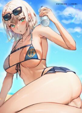 1girls :o absurd_res absurdres adult arm_up armpits ass bare_arms bare_ass bare_chest bare_legs bare_midriff bare_shoulders bare_skin bare_thighs beach belly bikini blue_bikini blue_bikini_top blue_sky blush blush_lines braid braided_hair breasts cleavage clouds coast collarbone dot_nose elbows female female_focus female_only fingers green-eyed_female green_eyes hair_between_eyes hand_up high_resolution highres hololive hololive_fantasy hololive_japan hourglass_figure large_breasts legs light-skinned_female light_skin lips liremi looking_at_viewer naked naked_female nude nude_female open_mouth outdoors sea seaside shirogane_noel short_hair shoulder_length_hair shoulders sideboob simple_background sitting skirt sky slender_body slender_waist slim_female slim_waist solo string_bikini sunglasses sunglasses_on_forehead sweat sweatdrop sweating sweaty sweaty_ass sweaty_body sweaty_breasts sweaty_butt sweaty_thighs swimsuit swimwear thick_ass thick_thighs thighs thin_waist underboob upper_body virtual_youtuber water_bottle white-haired_female white_bikini white_bikini_top white_hair