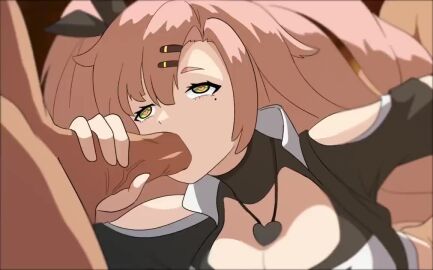 1girls 2boys 2d_animation animated big_ass big_breasts big_penis blowjob blowjob_while_penetrated breasts clothed_sex cum cum_inside fellatio female fucked_from_behind heart-shaped_pupils male male/female nicole_demara penis pink_hair sandtiage sex_from_behind shorter_than_30_seconds sound spitroast tagme threesome twintails video voice_acted zenless_zone_zero