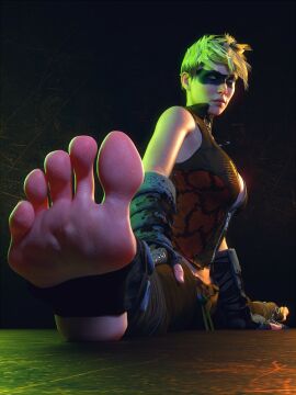 1girls 3d batman:_arkham_origins batman_(series) breasts copperhead copperhead_(arkham_origins) copperhead_(dc) curvaceous curvy curvy_figure dc dc_comics female foot_fetish foot_focus foot_wraps hips hourglass_figure larissa_diaz legs light-skinned_female light_skin mature mature_female slim_waist supervillain supervillainess thick thick_hips thick_legs thick_thighs thighs villain villainess voluptuous waist wide_hips word2