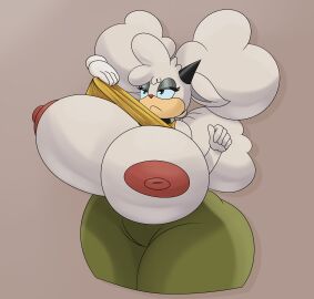 absurd_res animal_humanoid anthro areola big_breasts bovid bovid_humanoid breasts caprine caprine_humanoid clothed clothing clothing_lift eyelashes female hair hi_res huge_breasts humanoid idw_publishing lanolin_the_sheep lanolin_the_sheep_(sonic) mammal mammal_humanoid pupils rougethedaisy sega sheep sheep_humanoid shirt shirt_lift solo sonic_(series) sonic_the_hedgehog_(comics) sonic_the_hedgehog_(idw) sonic_the_hedgehog_(series) thick_thighs topwear wide_hips