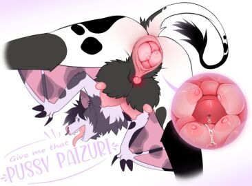 ass bat black_hair bodily_fluids bovid bovine breast_play breasts cattle cervix claws clitoris duo ear_piercing english_text facial_piercing fangs female feral flittermilk fur genitals grey_body grey_fur hair human hybrid male mammal markings membrane_(anatomy) membranous_wings nipples nose_piercing nose_ring open_mouth paizuri penetration penis piercing purple_eyes pussy ring_piercing sex simple_background solo spots spotted_body teats teeth text titfuck titjob tongue tongue_out udders unusual_anatomy unusual_anatomy_placement unusual_breast_placement unusual_genitalia unusual_pussy vaginal_penetration wings