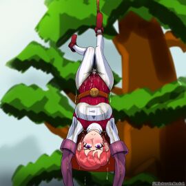 female hanging hung hung_trap micturate_omiah omorashi original original_character peeing peeing_self urinating urinating_female urination urine urine_on_arms urine_on_body urine_on_chest urine_on_legs urine_pool urine_stream violina_(micturate_omiah) wetting wetting_self