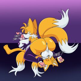 69_position anthro balls balls_on_face balls_on_nose balls_sniffing balls_worship blonde_hair breast_play breasts canid canine clone crotch_sniffing duo elbow_gloves fox fur futanari genitals gloves herm hi_res intersex intersex/male intersex_on_top latex latex_gloves male mammal miles_prower musk musk_fetish musk_sniffing musk_worship musky_balls musky_cock ninotrash nose nose_job nose_on_crotch nose_to_balls nose_to_penis nosejob on_top oral orgasm_from_sniffing paizuri penis penis_sniffing rule_63 sega selfcest sex smell smelling_balls smelly smelly_balls smelly_penis smothering sniffing sonic_(series) sonic_the_hedgehog_(series) square_crossover steam submissive tails tails_the_fox titfuck titjob white_body white_fur yellow_body yellow_fur