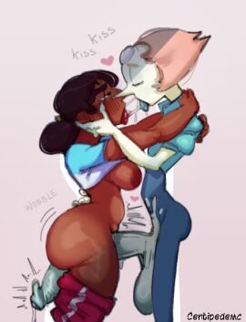 1futa 1girls artist_name ass balls ballsack big_ass big_breasts big_penis booty_shorts breasts brown_hair cartoon_network centipedemc cheating cheating_girlfriend clothed clothing connie_maheswaran cucked_by_futa cuckold dangling_balls dangling_testicles dark-skinned_female dark_hair dark_skin duo erection female foreskin french_kiss futa_on_female futanari gem_(species) half-erect huge_cock human humanoid humanoid_penis intersex interspecies kissing long_penis low_hanging_balls mostly_clothed mostly_nude netorare ntr orange_hair partially_retracted_foreskin pearl_(steven_universe) penis penis_between_thighs penis_out retracted_foreskin saliva saliva_trail scrotum semi_nude shaved_crotch short_shorts shorts smooth_penis speech_bubble standing steven_universe taller_futa testicles thick_thighs tongue tongue_out uncircumcised uncut white_skin wide_hips