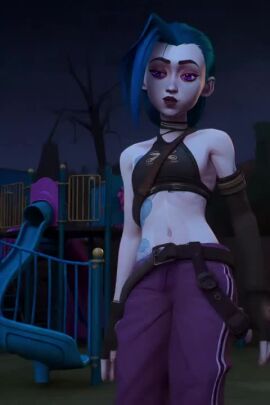 ai_generated arcane arcane_jinx flashing_penis futanari jinx_(arcane) jinxed_xp mp4 pants_down playground smirk smirking tagme video vídeo