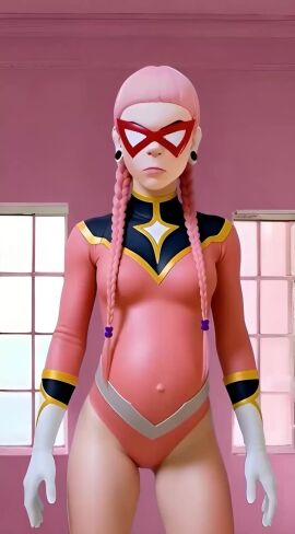 ai_generated ass belly body breasts female nipples petite pose pregnancy pregnant sex sexy skin suit superhero superheroine tagme tight video