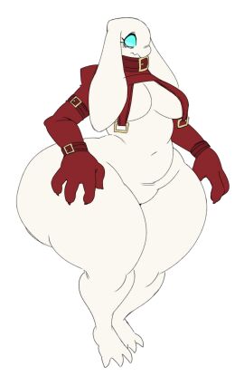 alien armwear ass b09_(sssonic2) breasts featureless_breasts featureless_crotch female huge_ass slightly_chubby sssonic2 thick_thighs wide_hips