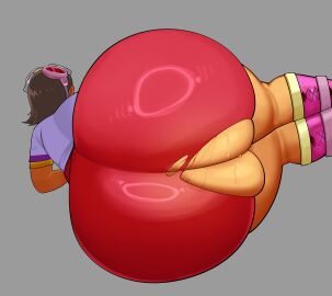 ass ass_focus emi_(fighting_vipers) female fighting_vipers fiinel huge_ass imminent_sex sega skindentation tagme