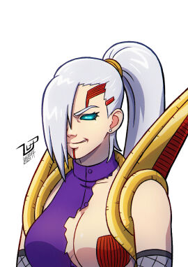 1girls baby_(dragon_ball) body_invasion brainwashing corruption covered_nipples dragon_ball_gt female ino_yamanaka mind_control naruto neo_machine_mutant possessed possession ripped_clothing takeover transformation tuffle tuffleization