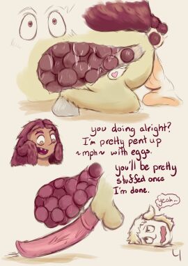 anal_egg_implantation animal_genitalia_on_humanoid anthro arachnid_taur biscuitdragonwithastick centaur centaur_male comic comic_page consensual drider egg egg_implantation egg_laying equid_taur female female_on_top female_penetrating_male horsecock horsecock_on_humanoid male male/female male_penetrated male_penetrating original original_artwork original_characters oviposition ovipositor ovipositor_in_ass penis spider_taur taur trash