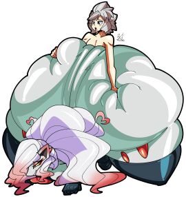 1boy 2024 ambiguous_gender anthro artist_signature ass ass_grab big_ass bottom_heavy commission curvaceous curvy curvy_figure duo duo_focus face_down_ass_up fat_ass female from_behind from_behind_position furry gigantic_ass grabbing_ass hisuian_zoroark huge_ass hyper_ass large_ass male male_human/female_anthro oc original original_character pokemon pokemon_(species) pokemon_legends:_arceus pokephilia voluptuous white_background wide_hips zor_(zoruadrawsstuff) zoroark zoruadrawsstuff