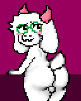 1boy 2d 4:5 anthro anthro_male anthro_only ass backsack balls ballsack big_ass big_butt bovid caprine deltarune digital_media_(artwork) eyewear furry furry_male furry_only genitals glasses goat hi_res humanoid humanoid_male humanoid_only looking_at_viewer looking_back male male_only mammal mammal_humanoid nude pixel_(artwork) ralsei solo standing surette_(artist) undertale_(series)