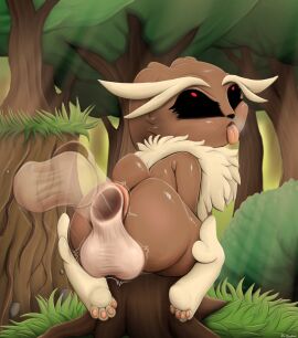 1boy 1girl afterimage ahe_gao alternate_version_available anal anal_penetration anal_sex anthro anus ass balls balls_deep big_ass big_balls big_butt big_penis black_sclera curvaceous curvy curvy_figure despairchanpu disembodied_penis eyes_rolling_back female furry game_freak huge_ass huge_balls huge_cock lagomorph lopunny male nintendo nude open_mouth penis pleasure_face pokemon pokemon_(species) puffy_anus pussy red_eyes rough_sex tagme thick_thighs tongue tongue_out