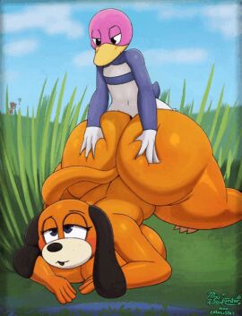 1boy 1girls 2025 all_fours ambiguous_penetration anatid animated animated_gif anseriform anthro ass avian big_ass big_breasts big_butt bird blush breast_squish breasts bubble_ass bubble_butt canid canine canis cataliser2 curvy_figure deep_skin detailed_background digital_media_(artwork) doggy_style domestic_dog duck duck_hunt duck_hunt_dog duck_hunt_duck duo fat_ass female female_penetrated from_behind_position gif gigantic_ass gigantic_breasts huge_ass huge_breasts huge_butt male male/female male_penetrating male_penetrating_female mammal miso_souperstar nintendo orange_body outside penetration plap rule_63 sex sex_from_behind short_playtime size_difference small_dom_big_sub sound_effects squish text thick_ass thick_thighs top-down_bottom-up voluptuous