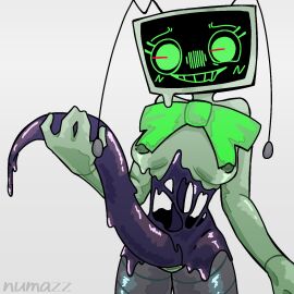 dandy's_world dannys_world female futa_only futanari intersex numazz roblox robot robot_girl robot_humanoid smug tv_head twisted_vee_(dandy's_world) vee_(dandy's_world)