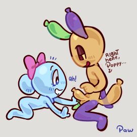 1boy 1girls admiring_penis anthro anthro_only balloon balloon_penis blue_body blush blush_lines blushing bow bow_on_head cartoony cock cock_hungry dandy's_world delighted drool drooling ears excited excited_female eyeshadow female female/male heart_eyes imminent_fellatio long_ears looey_(dandy's_world) male male/female no_background on_knees pawsomeow penis playful pointing_at_penis poppy_(dandy's_world) showing_penis side_view simple_background skinny_female skinny_male straight tail text wholesome wholesome_nudity yellow_body