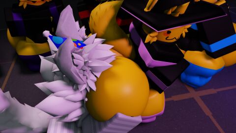 3d 7boys ass baseplate big_ass face_in_ass facesitting femboy gay lamentlife luvia_(mermio) lying lying_on_back male male_only roblox robloxian sitting sitting_on_person source_request tagme thighhighs